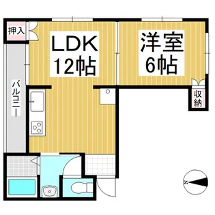 フォレストマンション房山【2階】の間取り