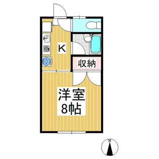 シャトレーゼ下之郷【2階】の間取り