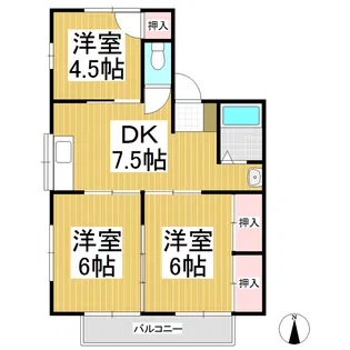 マンション藤【1階】の間取り