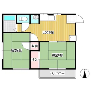 コーポ芙蓉【101号室】の間取り