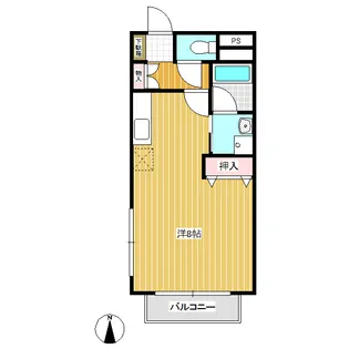 マンションハロー【1階】の間取り