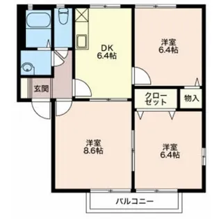 イーストⅡ【2階】の間取り