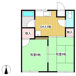 フォーブル三石【2階】の間取り