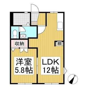 フレグランスみかげⅡ【2階】の間取り