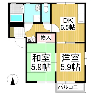 フォーレスしらかばC【1階】の間取り