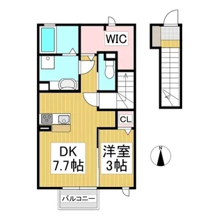 プリマージュC棟【2階】の間取り