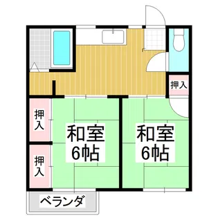 フォーブル伴野【1階】の間取り