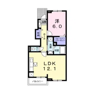 ウィン・プランタンⅡ【1階】の間取り