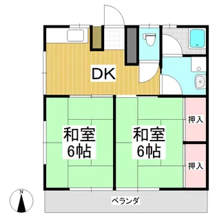 コーポsora【B号室】の間取り