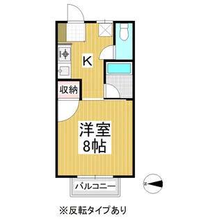八木ハイツ【2階】の間取り