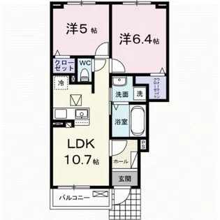 アンシャンテ【1階】の間取り