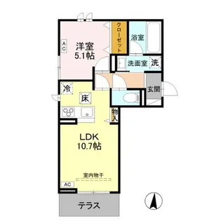 トリシア西軽井沢 月【1階】の間取り