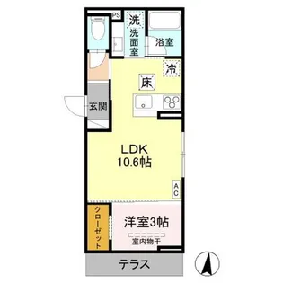 トリシア西軽井沢 花【1階】の間取り