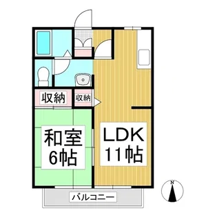 サンライフ龍神【1階】の間取り