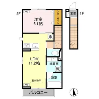 トリシア佐久平 風【2階】の間取り