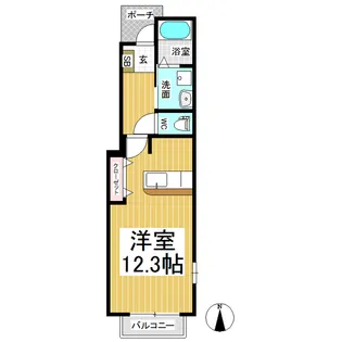 ウィスティリア II【1階】の間取り