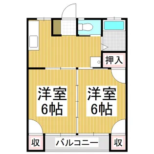 メゾンエクセル【2階】の間取り