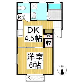 和合コーポ【2階】の間取り
