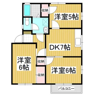 フレグランスT.M E棟【2階】の間取り