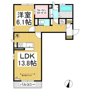 イーストレジデンス【2階】の間取り