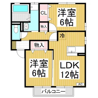 ヴィラ・デ・シャルマン【2階】の間取り