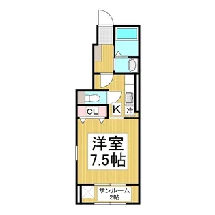 タウンコート田町【1階】の間取り