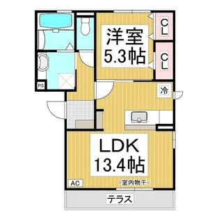 ペルソワール高田【1階】の間取り