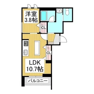 シャーメゾン こまち【3階】の間取り