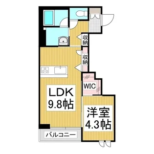 グレイス東峯【1階】の間取り
