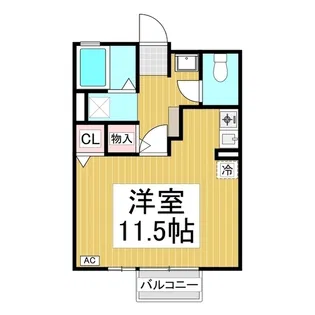 クレアール【1階】の間取り