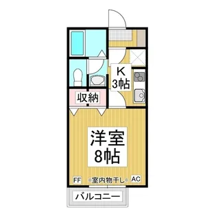 アネーロ和田【1階】の間取り