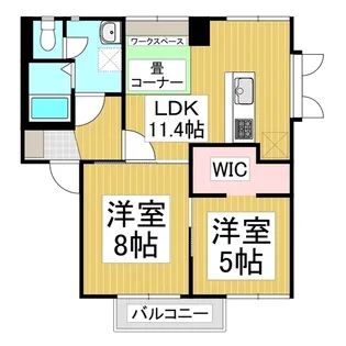 ベルメゾンA【1階】の間取り