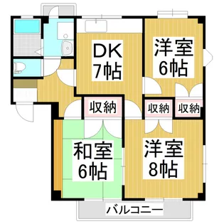 小柴見ハイツ【2階】の間取り