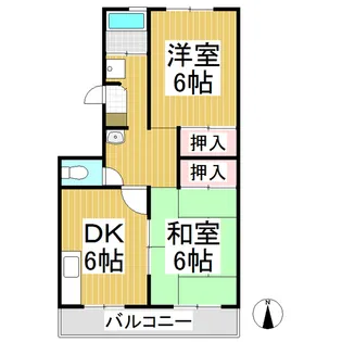 朝陽マンション【4階】の間取り