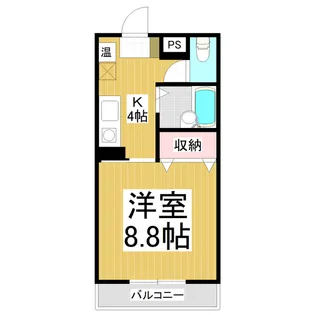 サンプローチ【4階】の間取り