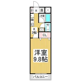 クレセントハウス七瀬【1階】の間取り