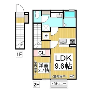 ピースヒルズ【2階】の間取り