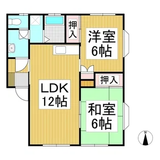 メゾンシゲオ【1階】の間取り