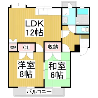 小柴見ハイツ【2階】の間取り
