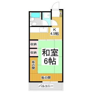 クーフナガノ【8階】の間取り