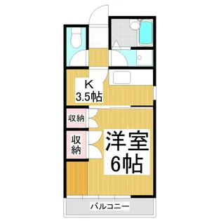 ハウス深山【1階】の間取り