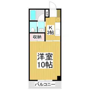 プレジデント穂高【2階】の間取り