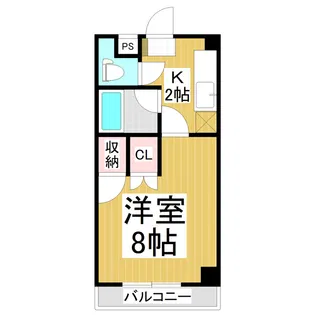 ブライト王神ハイツ【2階】の間取り