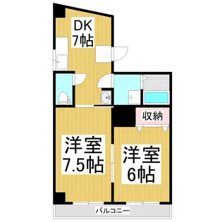 KEYハイツ【1階】の間取り