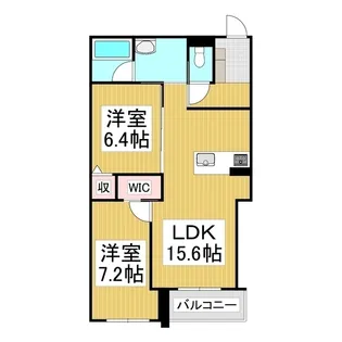 シャーメゾン妻科の杜【3階】の間取り