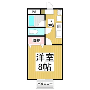 ドリームハイツN【2階】の間取り