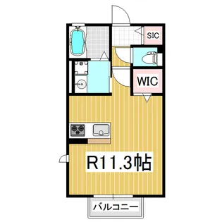 アレーズアモリ【2階】の間取り