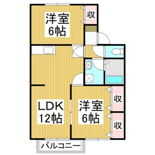 アネックス町田2000 D棟【2階】の間取り