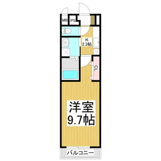 S-YARD稲葉【2階】の間取り