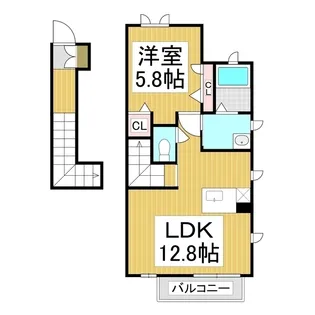 シャーメゾン雅 A【2階】の間取り